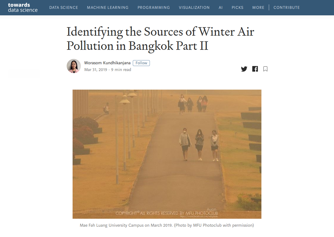 Identifying the Sources of Winter Air Pollution in Bangkok Part II